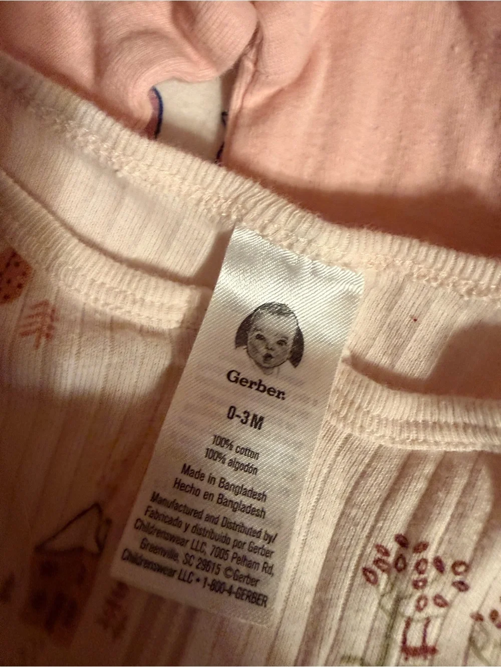 Gerber Pink Floral & Sunflower Mixed Baby Pajama Set
